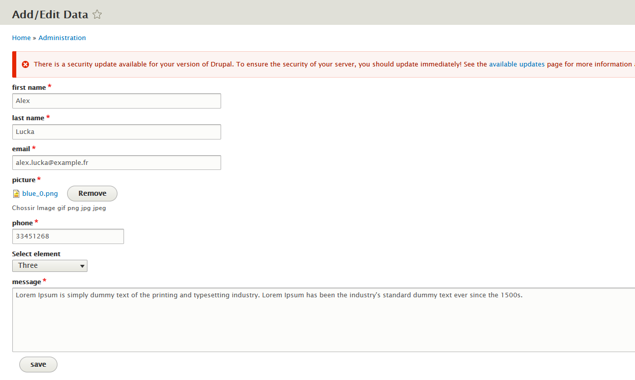 How to use database api by creating custom Form with CRUD operations in Drupal 8